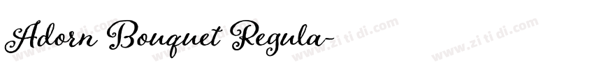 Adorn Bouquet Regula字体转换